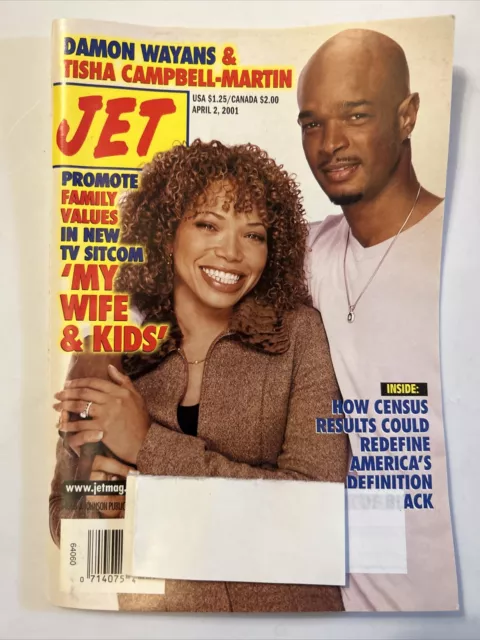 Jet Magazine April 2 2001 Vol 99 #16 Damon Wayans and Tisha Campbell-Martin
