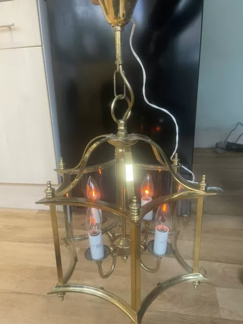 Vintage Ceiling Brass 4 lights Lantern