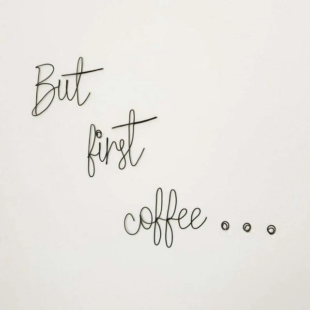 BUT FIRST COFFEE ... wire sign/wire word/Home décor / kitchen sign ...