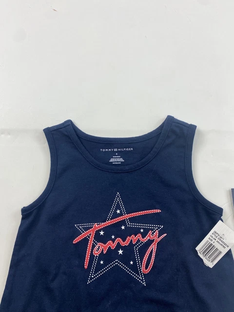 Tommy Hilfiger Outfit Shirt & Shorts Girls 4T Sleeveless 2