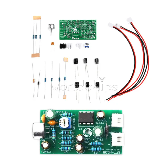 DIY Audio Monitoring Microphone Amplifier Board Adjustable Capacitive Module Kit