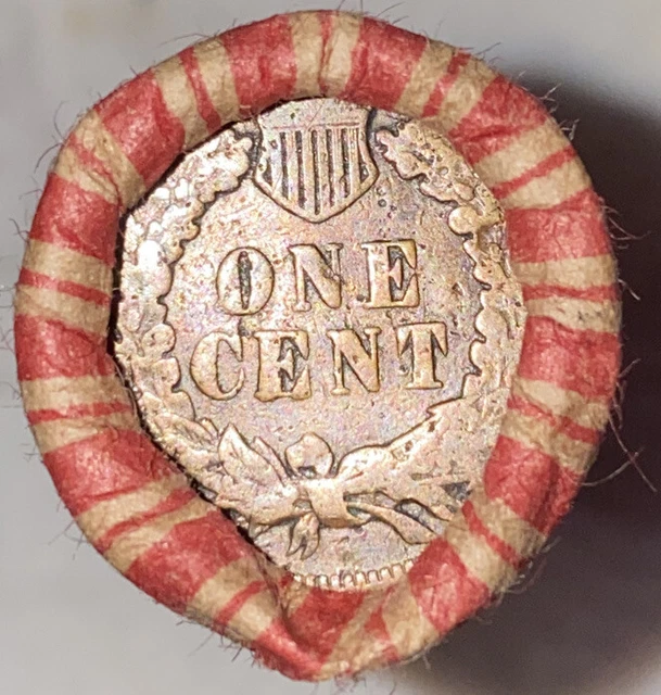 1 US Lincoln Wheat Cent Penny Roll 1922-D/Indian Head Tails IHC (50 Coins) Old 3