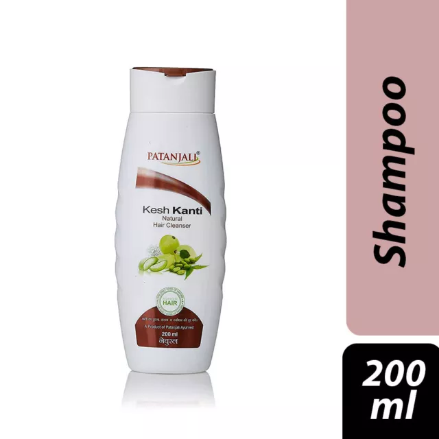 Patanjali Kesh Kanti Cabello Natural Limpiador Champú, 200ml/6.76 Fl OZ (De 1)