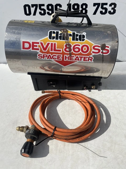 CLARKE DEVIL 860 SS Propane Space Heater - 110volt £59.95 - PicClick UK