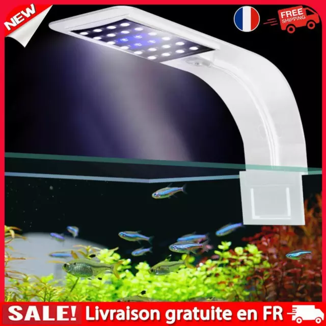 NEW Super Slim 10W LED Waterproof Aquarium Light Fish Tank Plant Grow Clip Lamp