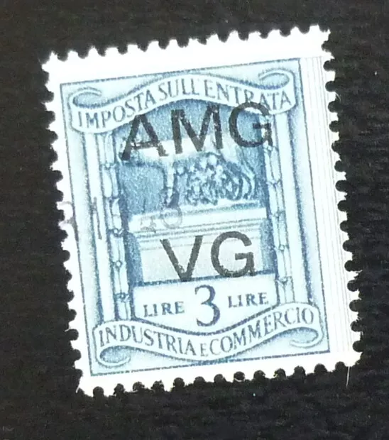 Trieste - Italy - AMG - VG Ovp. Revenue Stamp - Slovenia Yugoslavia US 8