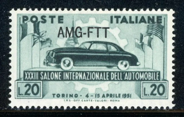 AMG-FTT Trieste MNH: Scott #111 20l 33rd International Auto Show CV$4