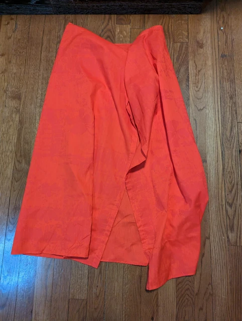 Young Hawaii for Liberty House Women's Wrap Skirt One Size Red