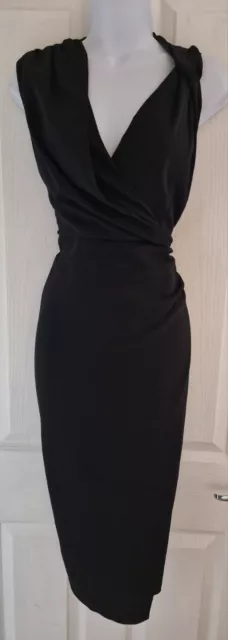 Women's Asos Dress NEWtags Uk8 Black Midi Pencil Sexy Work Party Occasion