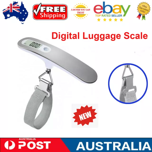 Portable Travel LCD Digital Hanging Luggage Scale Electronic Weight 110lb / 50kg