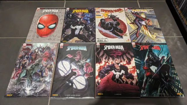 Lot 8 comics Spider-Man VF Panini en très bon état