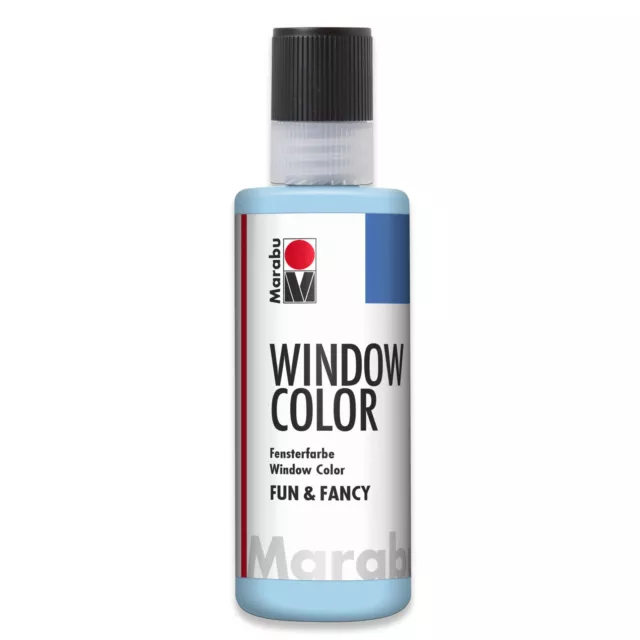 Marabu Window Color fun &fancy Fenstermalfarbe 80ml arktisblau eisblau abziehbar
