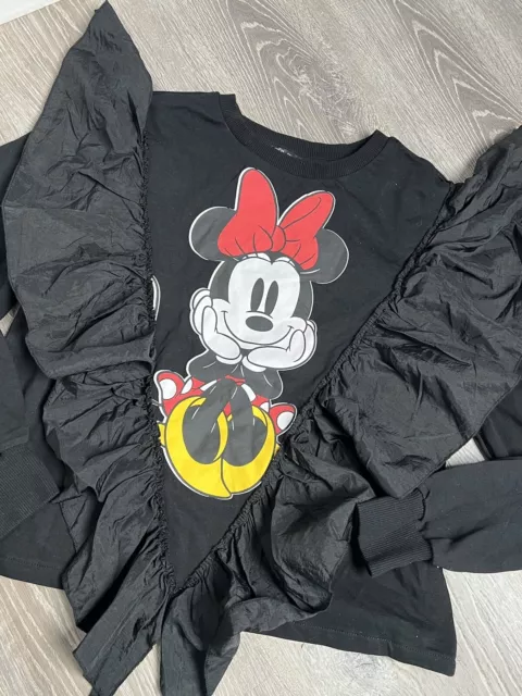 Zara Disney Minnie Mouse Ruffle Sweater/ Large