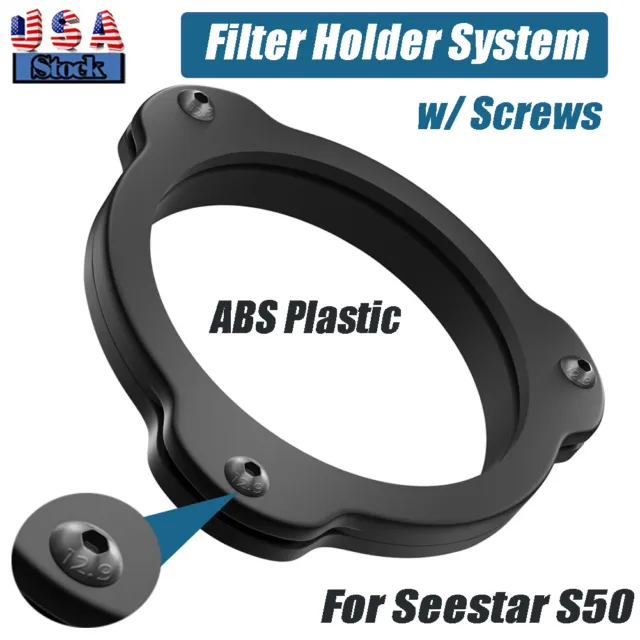 For SeeStar S50 S 50 Refractor Type Smart Telescope Filter Holder System +Screws