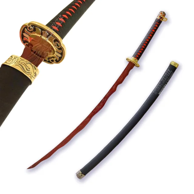 Elden Ring Rivers of Blood Katana Sword with Stand