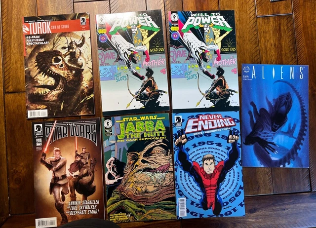 Dark Horse Comics Lot Aliens Turok Star Wars Will To Power Never Ending
