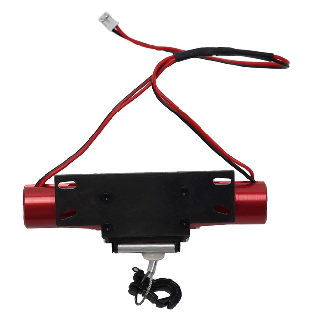 Treuil Simulé Métallique Pour Crawler RC 1/10 - Double Moteur, Corde Nylon 105 Cm, 6-12.6V