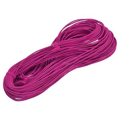 Elástico Cordón Elástico Cuerda 2mm 49 Yardas Rosa Rojo para Artesanías DIY
