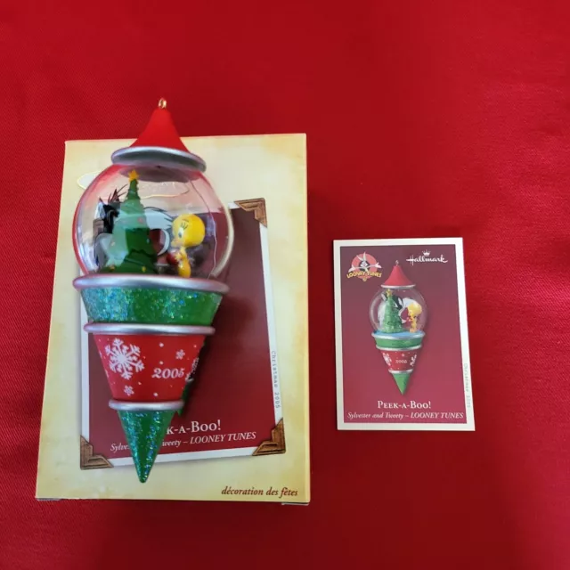 Hallmark Keepsake Peek-A-Boo Sylvester & Tweety Looney Tunes Christmas Ornament