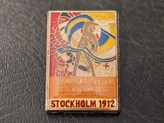 F pin's Olympiska Spele Stockholm 1912 JO Jeux Olympiques lapel pin Olympic