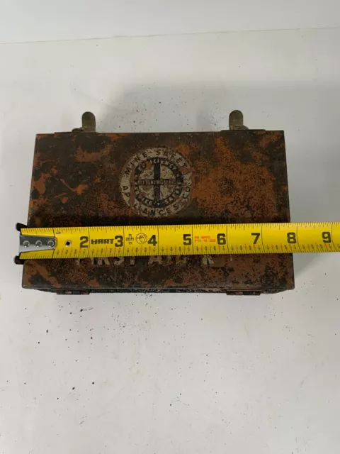 Vintage Mine safety Appliances Co First Aid Kit Box Pittsburgh PA-NO CONTENTS 6