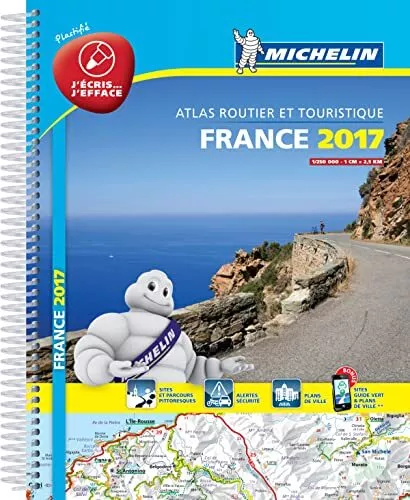 France 2017 atlas - laminated A4 spiral (Tourist & Motoring Atlas... by Michelin