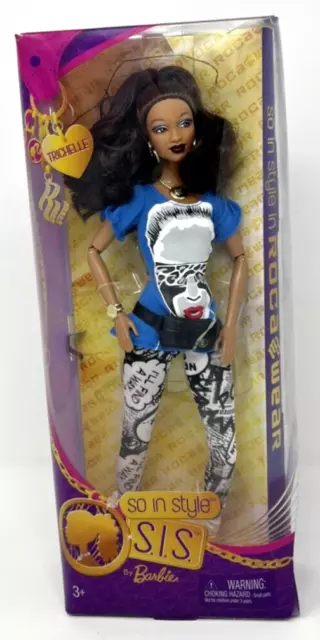 2009 Mattel Barbie So In Style (S.I.S.) Rocawear Trichelle Doll & Accessories