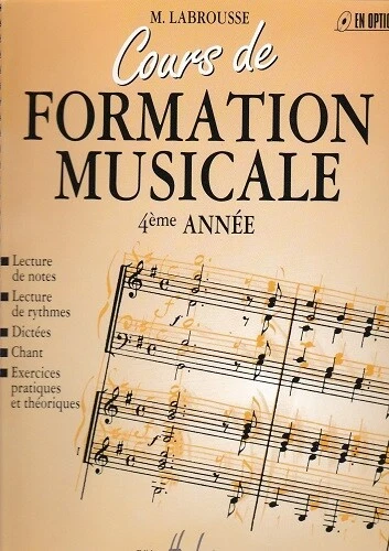 Cours de Formation Musicale - 4ème année - Marguerite Labrousse