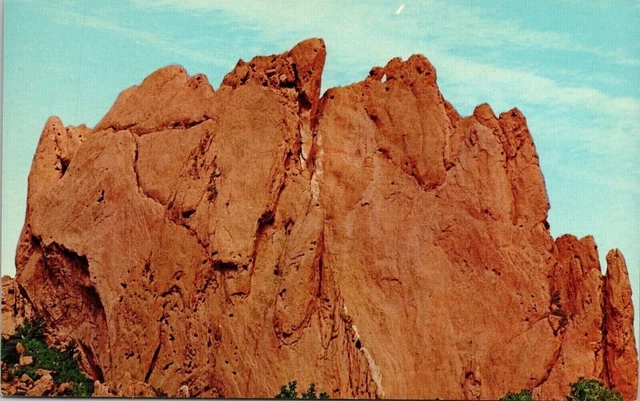 Gigantic Rock Formation Garden Gods Colorado CO Mammoth Postcard UNP VTG Unused