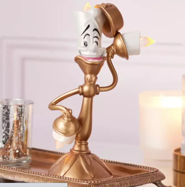 DISNEY STORE LUMIERE Beauty And The Beast Light Up Traditions Showcase