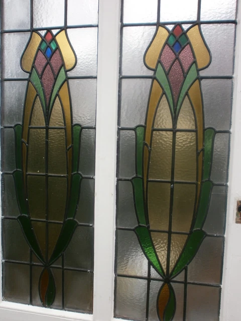 Stained glass front door 83 1/2"  x 35 1/2"