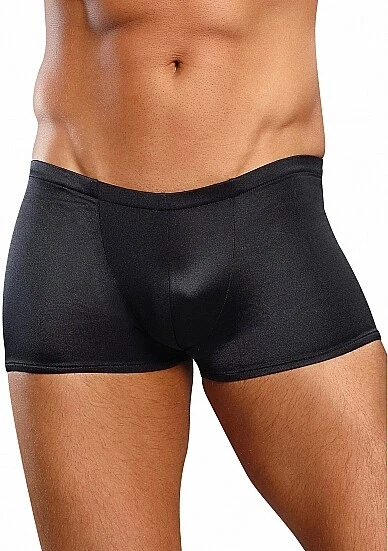 Boxer Satin Black S - XL Designer pantaloni sexy eleganti e caldi neri