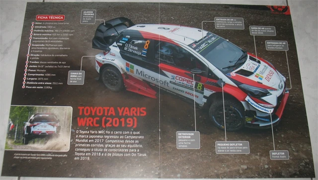 POSTER - TOYOTA Yaris WRC - Winner Copec Rally Chile 2019 - Ott Tänak £ ...