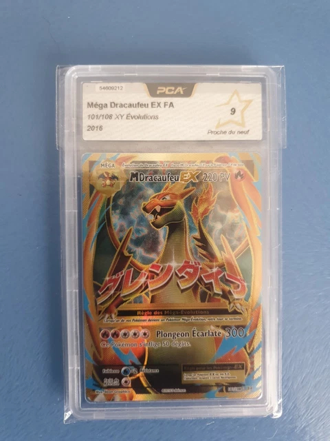 carte Pokémon PCA Méga Dracaufeu EX FA 101 108 XY Évolutions 9