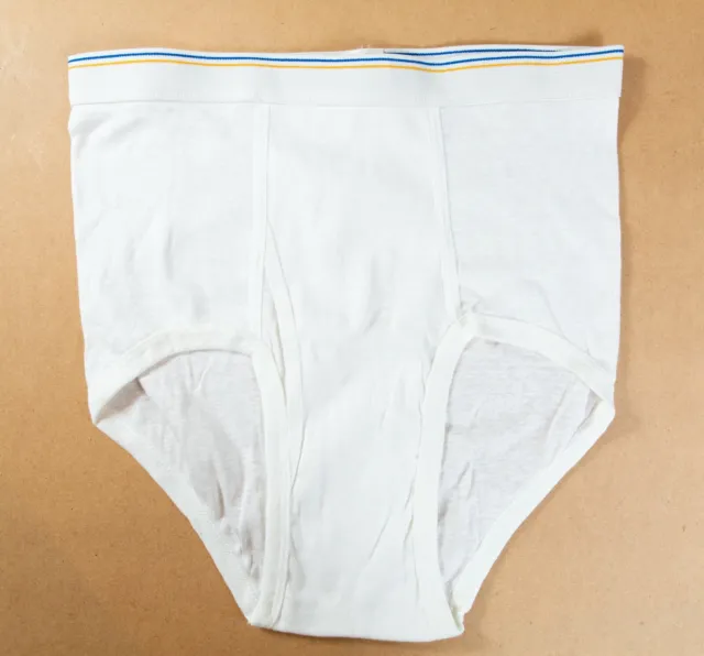VINTAGE! FRUIT OF the Loom Mens White 7-Pack Briefs - Small (30-32