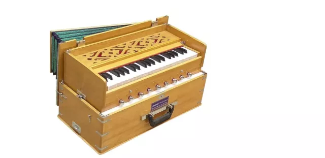 HARMONIUM SAFRI~3½ OKTAVEN~9 STOPP~DOPPELREED~440 Hz~FALTBAR~BHAJAN~YOGA~KIRTAN