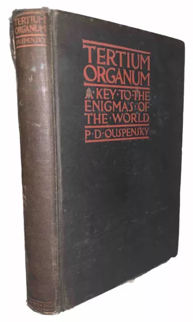 Tertium Organum, Da P D Ouspensky, Seconda Edizione, 1925, Fourth Way, Occult
