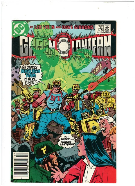Green Lantern #178 Newsstand DC Comics 1984 Dave Gibbons VF 8.0