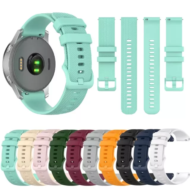 Silicone Watch Band Strap For Garmin Vivoactive 4 4S 3 /Venu 2 2S /forerunner245