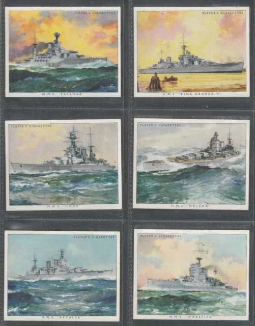 PLAYERS Zigarettenkarten-Set - BRITISCHES MARINEHANDWERK - 1939 - HMS Kapuze, Ark Royal