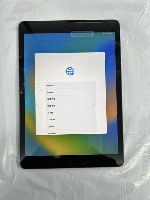 *FOR P4RTS* BAD LCD Apple iPad 9th Generation 64GB Gray LTE IC-Locked