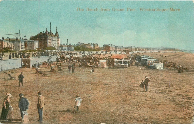 Weston Super Mare - Beach from the Grand Pier UNUSED Empire Series no 322