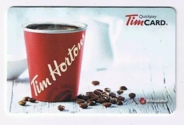 Tim Horton's 2015 Timcard Gift Card Coffee And Beans No Value