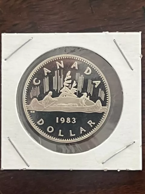 PROOF Canada 1983 $1 Coin Voyageur Dollar