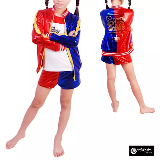 AMYCUTE HARLEY QUINN Suicide Costume Carnevale per Ragazze Bambina Adulti  EUR 49,95 - PicClick IT