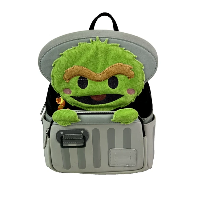 LOUNGEFLY MINI BACKPACK Oscar The Grouch Sesame Street Seaworld Busch