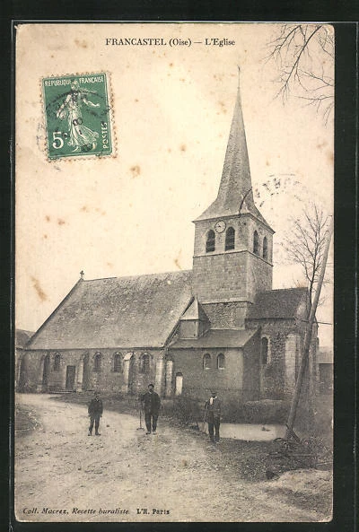 CPA Francastel, Facade de l´Eglise