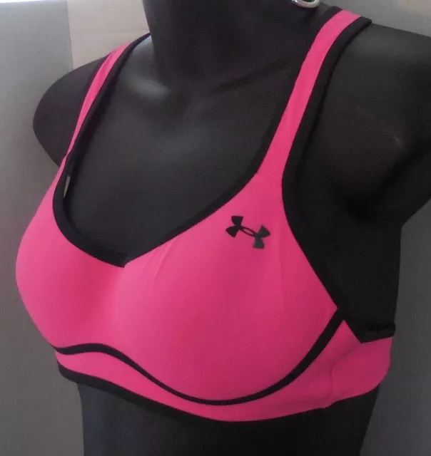 Under Armour Women Fitness Dynamo Sport Bra HI-Impact Support Size 34A New