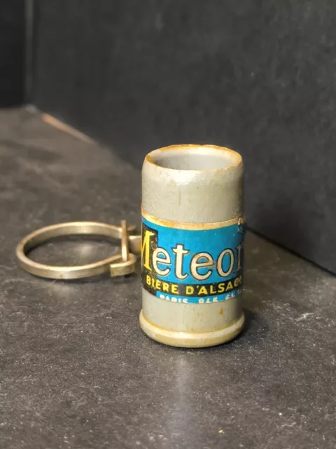 Porte Clé Ancien Chope Bière Meteor