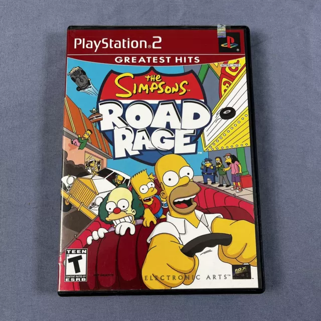 Simpsons Road Rage Sony PlayStation 2 PS2 No Manual